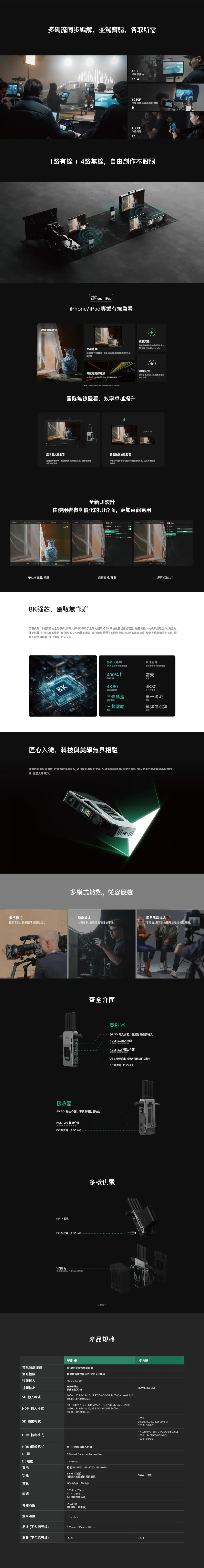 租圖傳|Accsoon cineview master 4K 致訊 4K無線圖傳 一對一 1發射 1接收 沃學影像